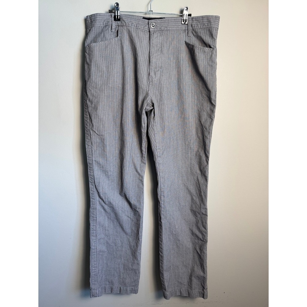 Billabong Mens Gray Micro-Check Tailored Pants 36 Surf Skate Coastal Casual